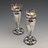 1905 British antique sterling silver vase vase pair 84g Henry Williams
